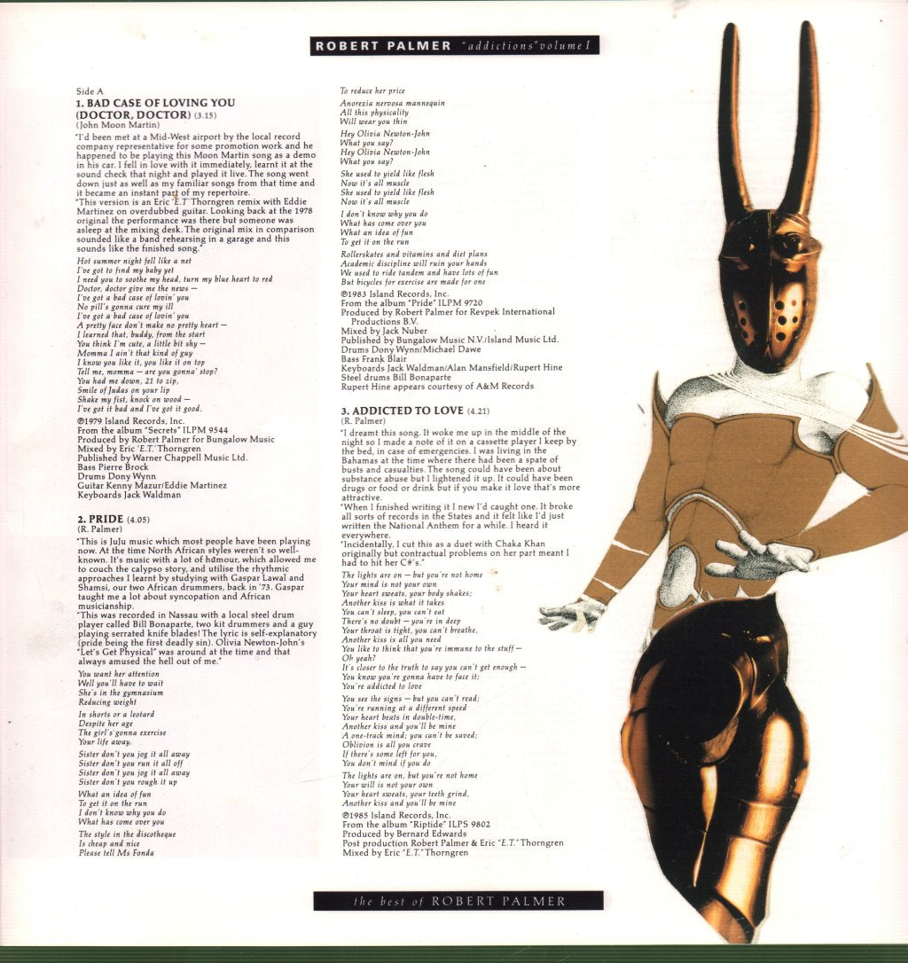 Robert Palmer - Addictions Volume 1 - Lp