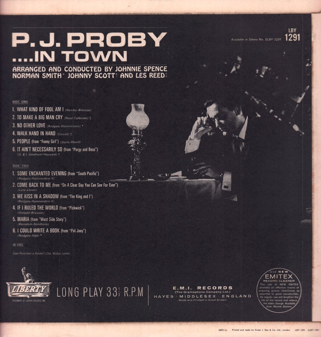 P.J. Proby - In Town - Lp