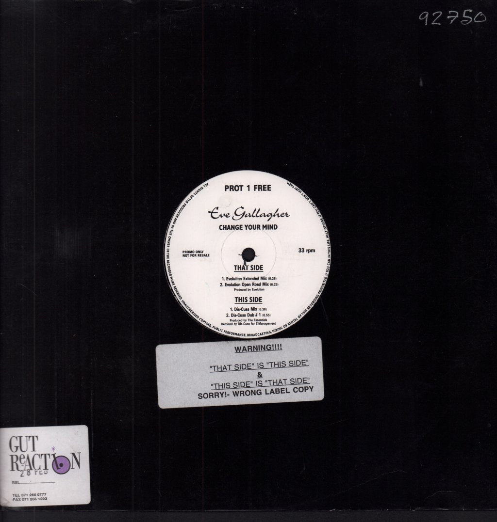 Eve Gallagher - Change Your Mind - 12 Inch