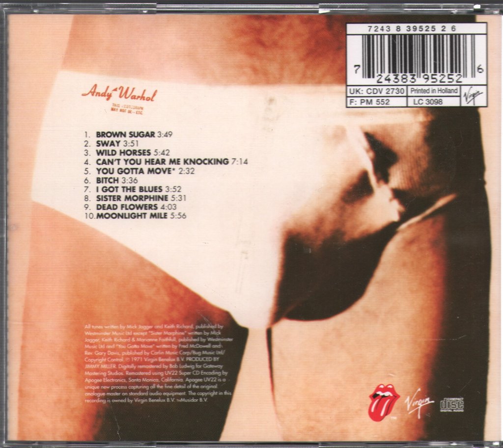 Rolling Stones - Sticky Fingers - Cd