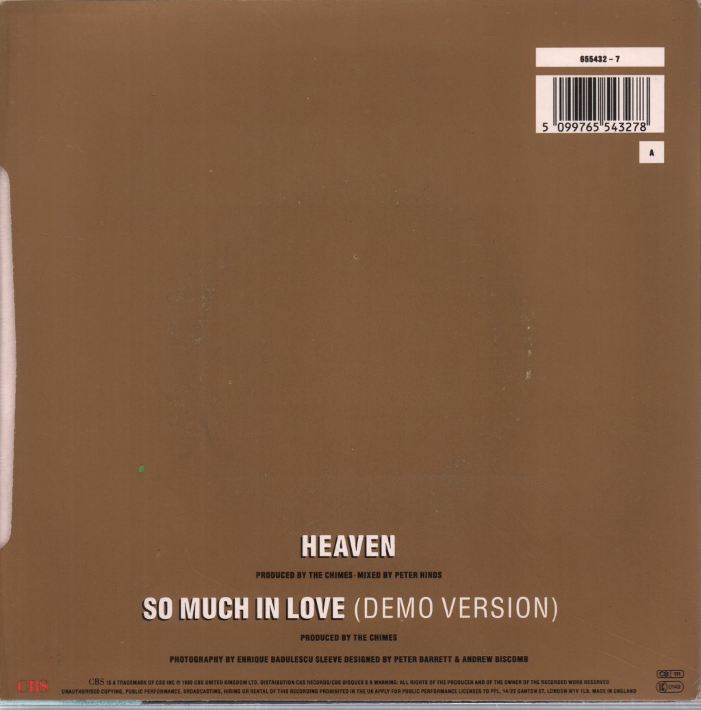 Chimes (90'S Group) - Heaven - 7 Inch