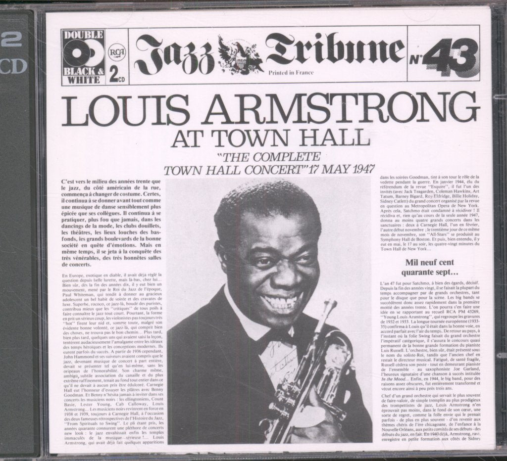Louis Armstrong - Louis Armstrong At Town Hall "The Complete Town Hall Concert" 17 May 1947 - Double Cd