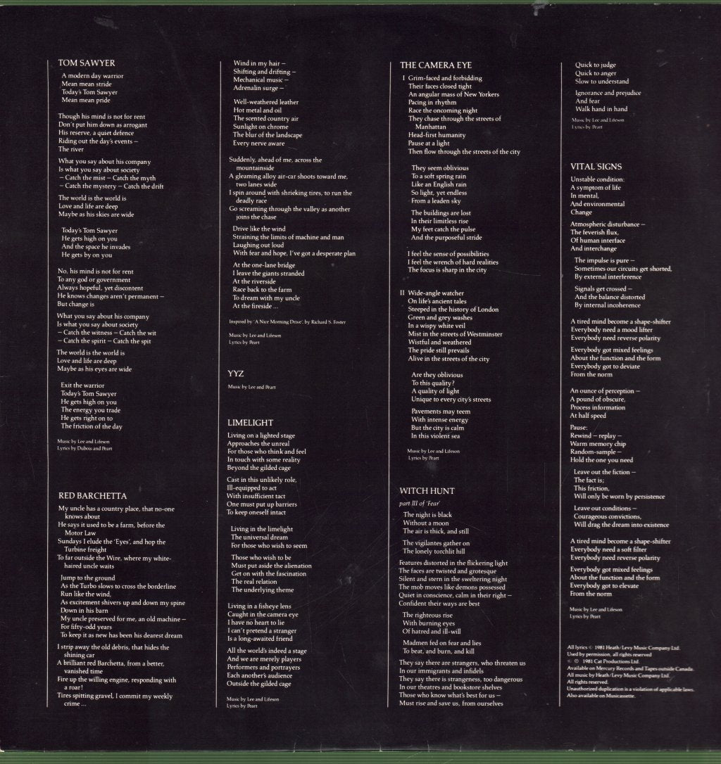 Rush - Moving Pictures - Lp