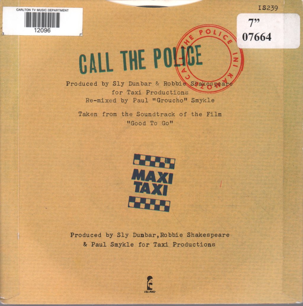 Ini Kamoze - Call The Police - 7 Inch