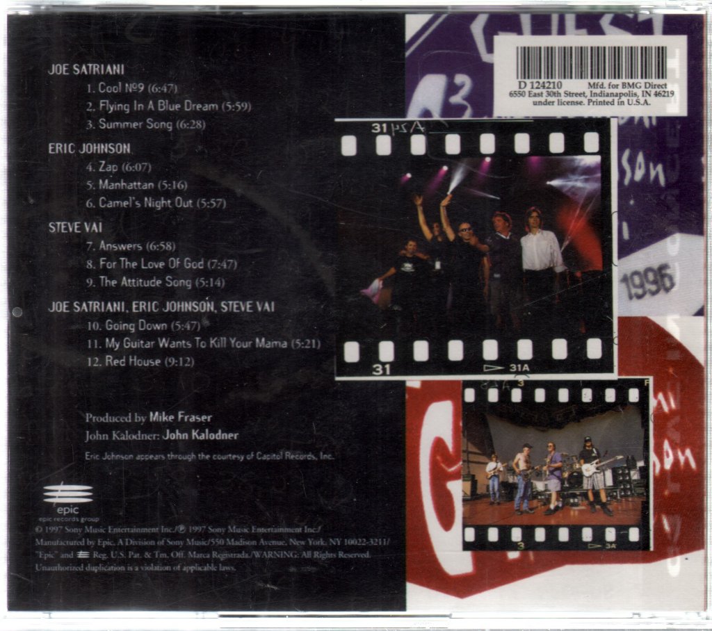 G3 - G3 Live In Concert - Cd