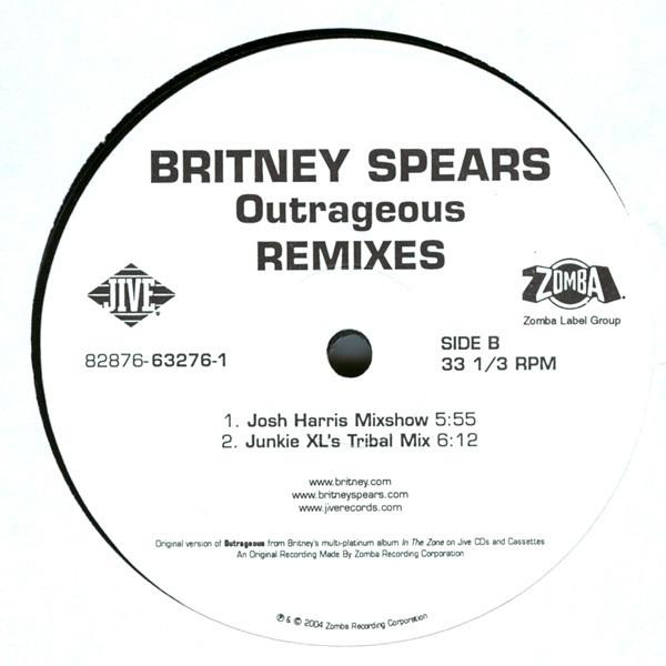 Britney Spears - Outrageous - 12 Inch