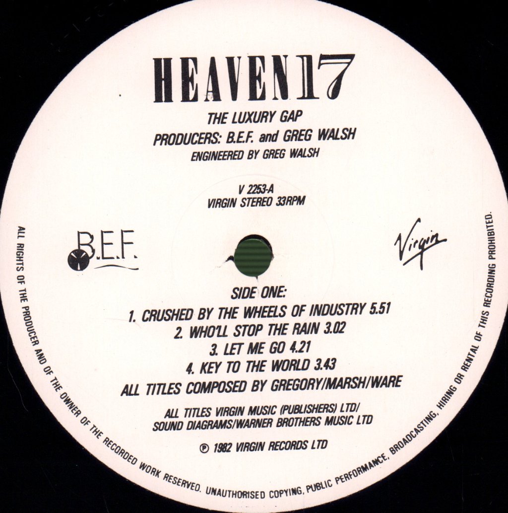 Heaven 17 - Luxury Gap - Lp