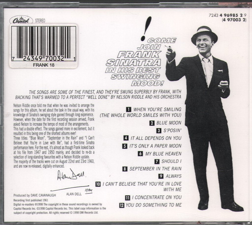 Frank Sinatra - Sinatra's Swingin' Session! - Cd