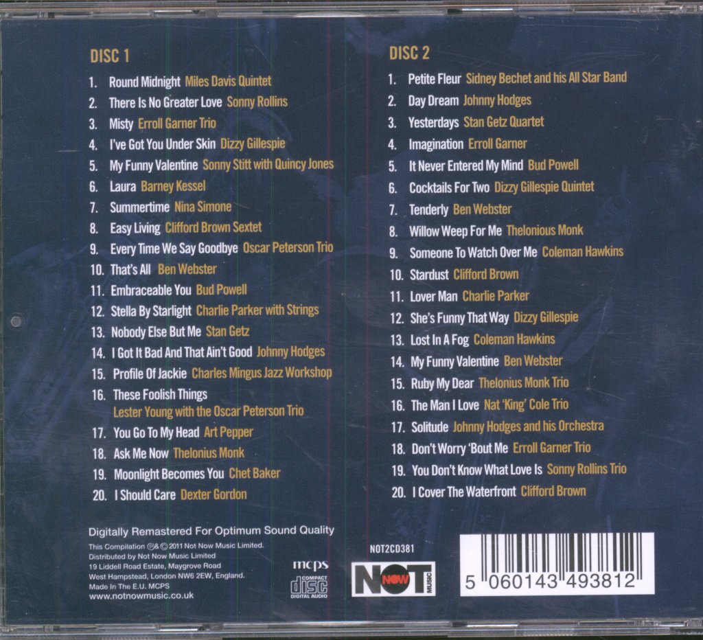Various Artists - Late Night Jazz - Double Cd