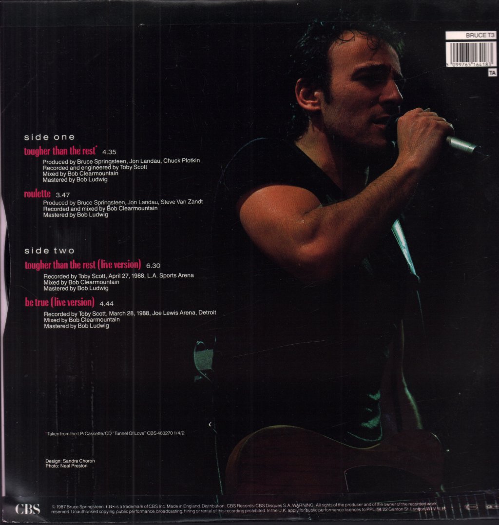 Bruce Springsteen - Tougher Than The Rest - 12 Inch