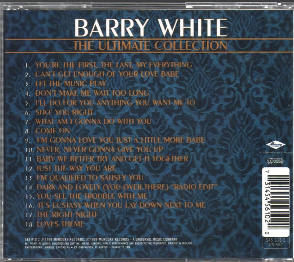 Barry White - Ultimate Collection - Cd