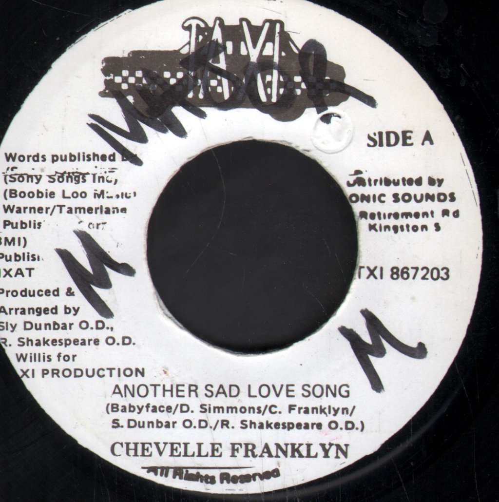 Chevelle Franklyn - Another Sad Love Song - 7 Inch