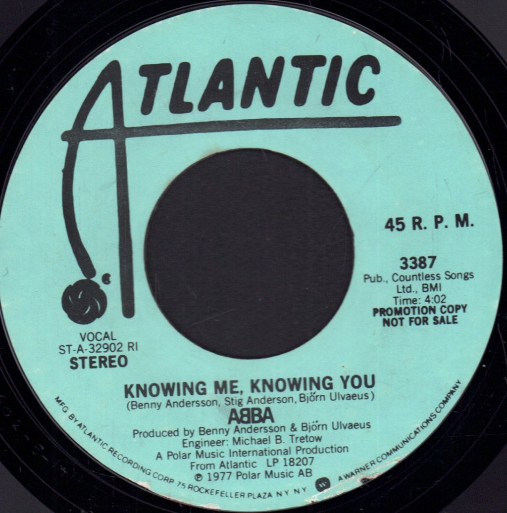 ABBA - Knowing Me, Knowing You - 7 Inch