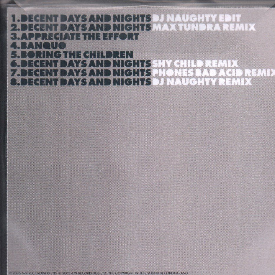 Futureheads - Decent Days And Nights Remixes And B-Sides - Cdr
