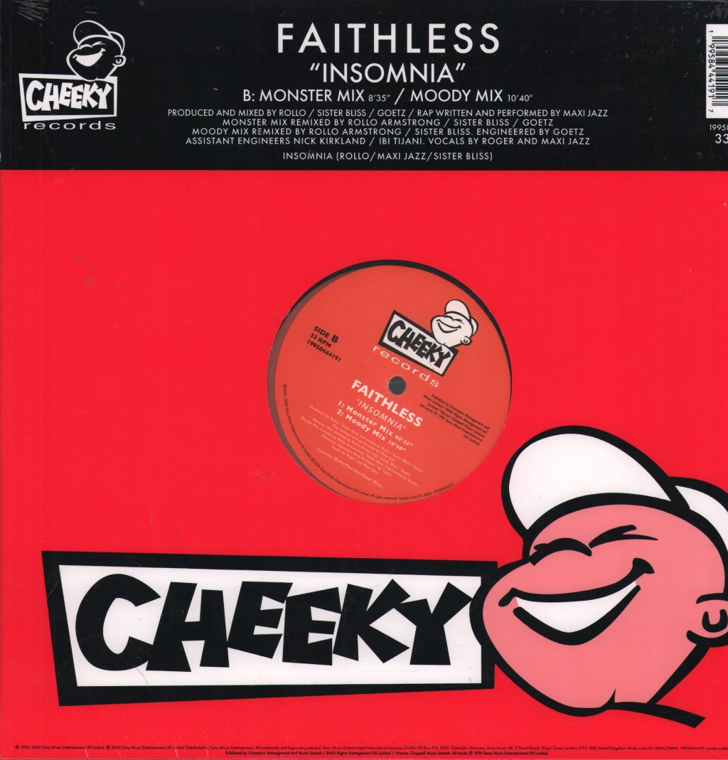Faithless - Insomnia (30th Anniversary) - 12 Inch