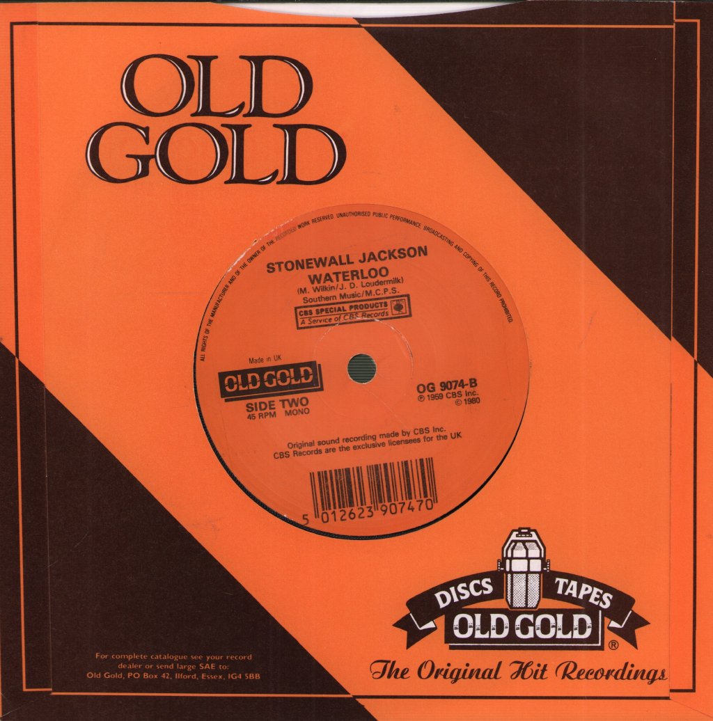 Johnny Horton/Stonewall Jackson - Battle Of New Orleans/Waterloo - 7 Inch