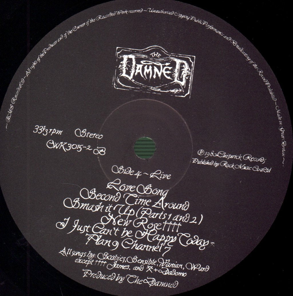 Damned - Black Album - Double Lp