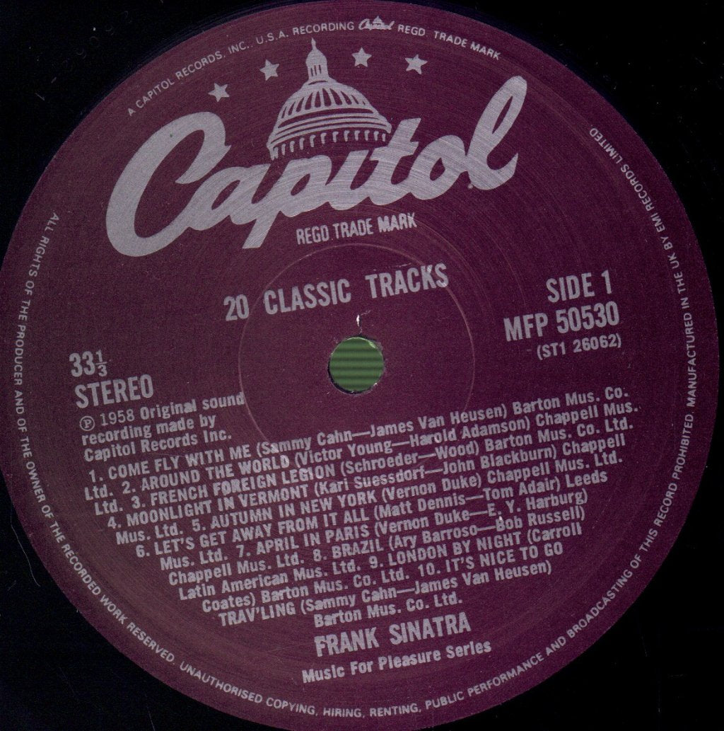 Frank Sinatra - 20 Classic Tracks - Lp