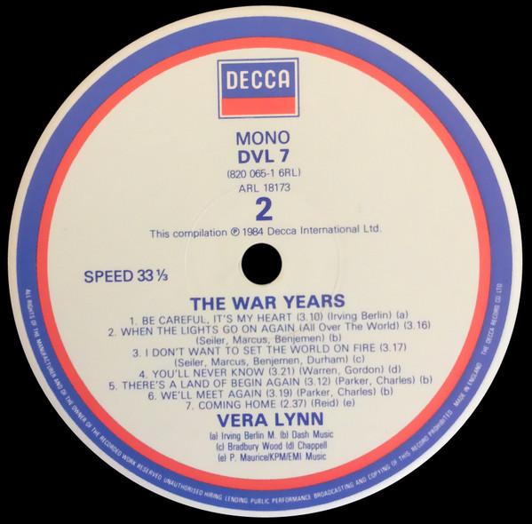 Vera Lynn - War Years - Lp