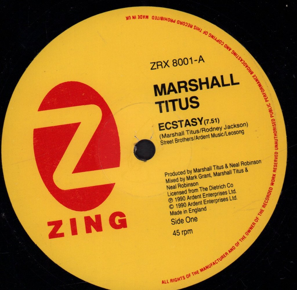Marshall Titus - Ecstasy - 12 Inch