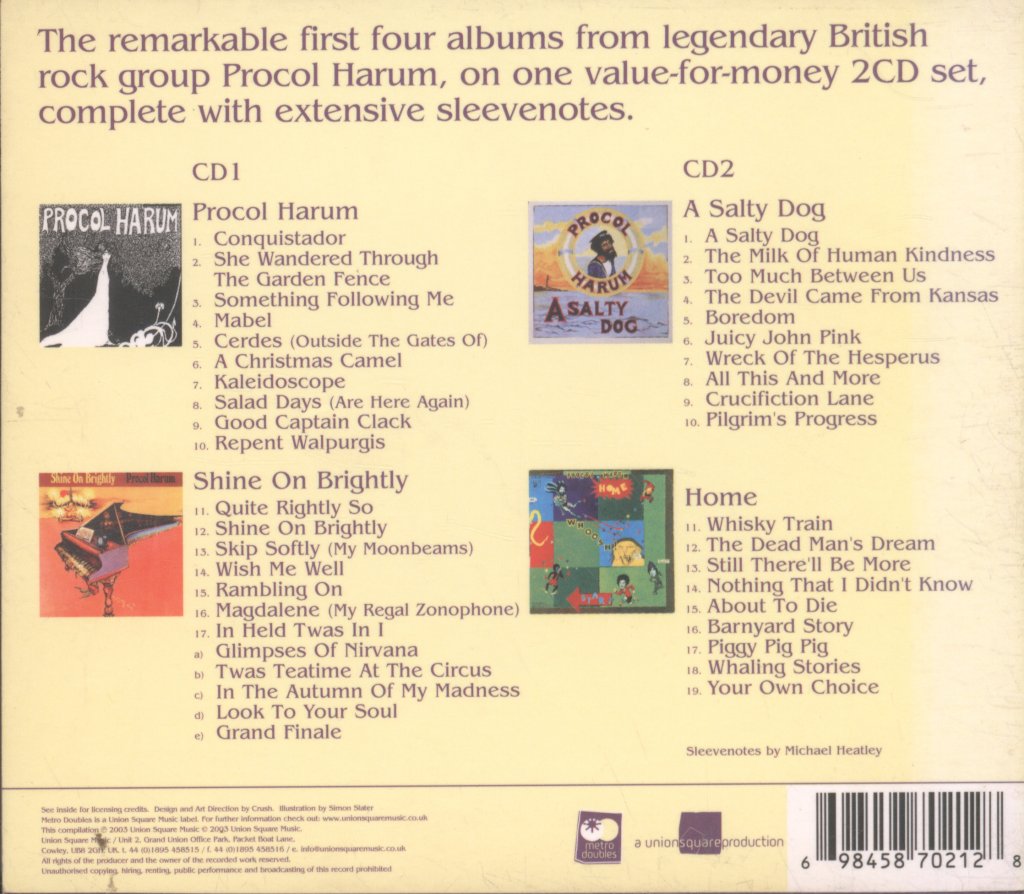 Procol Harum - First Four - Double Cd