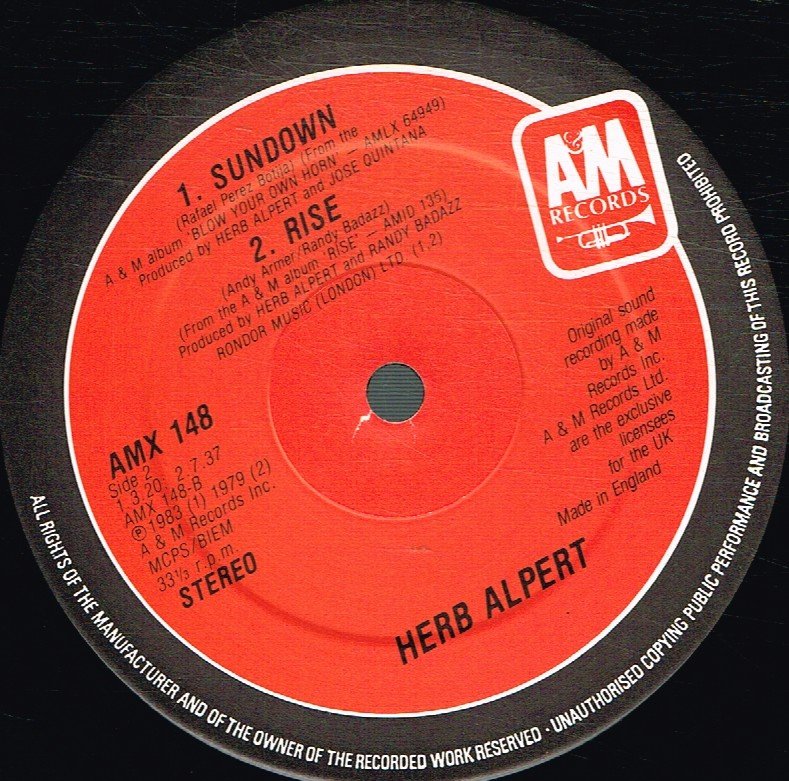 Herb Alpert - Garden Party - 12 Inch