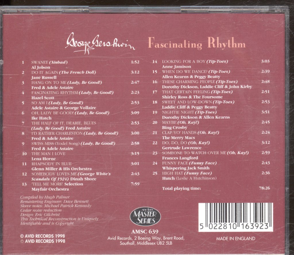 George Gershwin - Fascinating Rhythm - Cd
