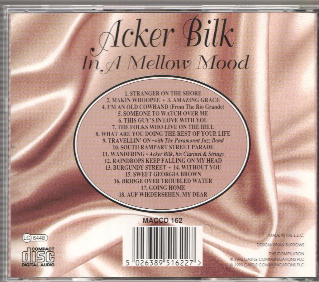 Acker Bilk - In A Mellow Mood - Cd