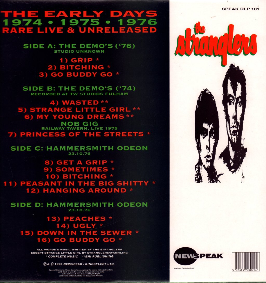 Stranglers - Early Years - 74-75-76 Rare Live & Unreleased - Double Lp