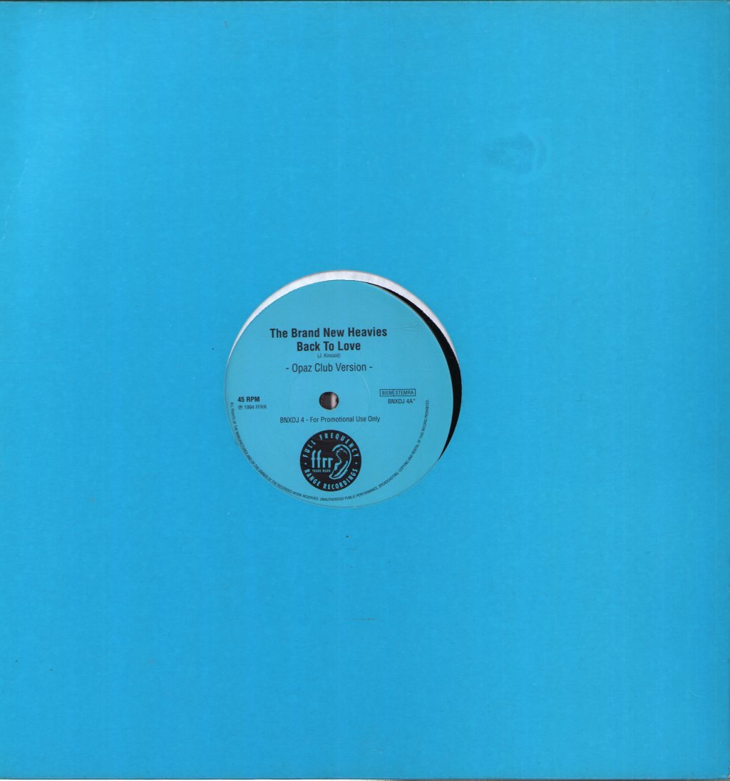 Brand New Heavies - Back To Love - 12 Inch