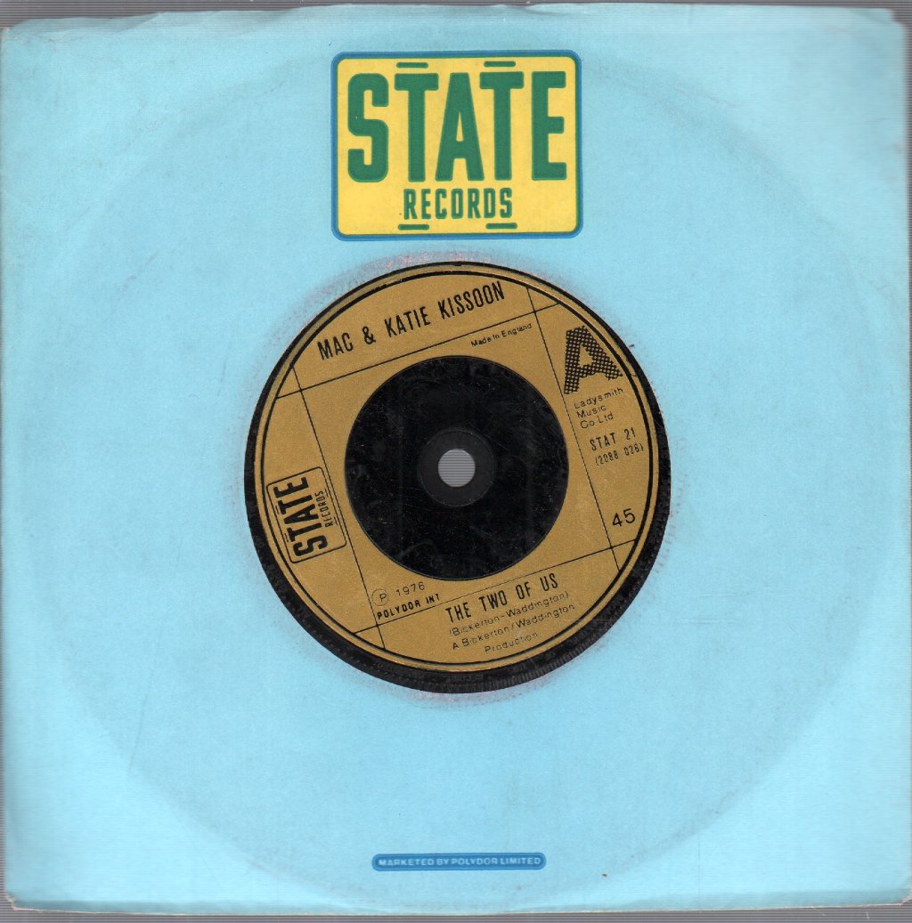 Mac And Katie Kissoon - Two Of Us - 7 Inch