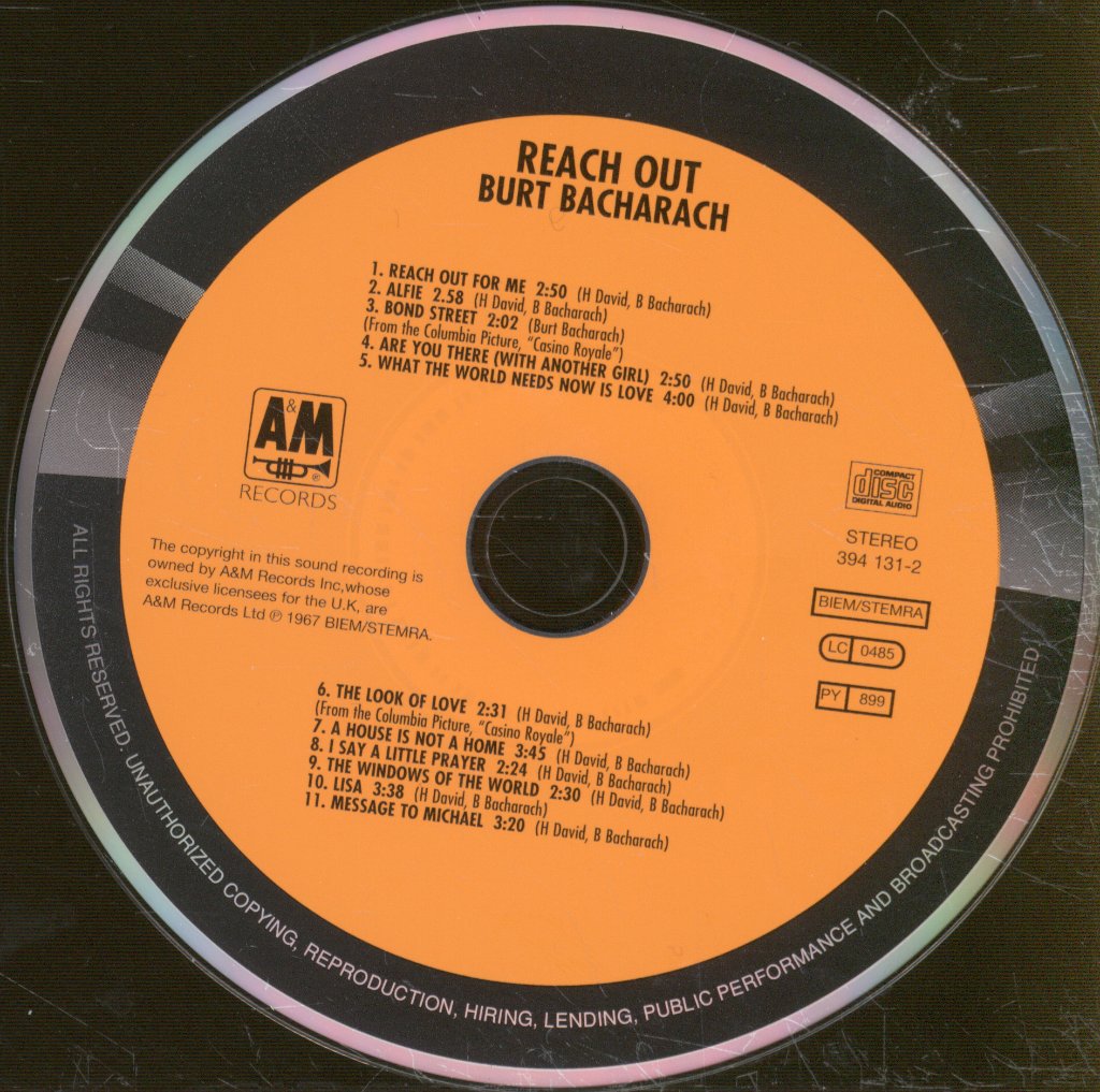 Burt Bacharach - Reach Out - Cd
