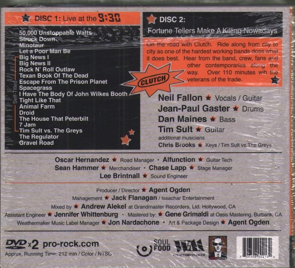 Clutch - Live At The 9:30 - Double Dvd