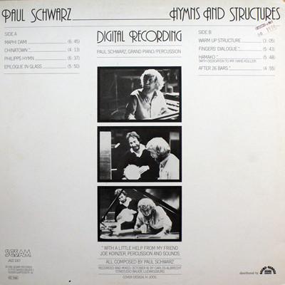 Paul Schwarz - Hymns And Structures - Lp