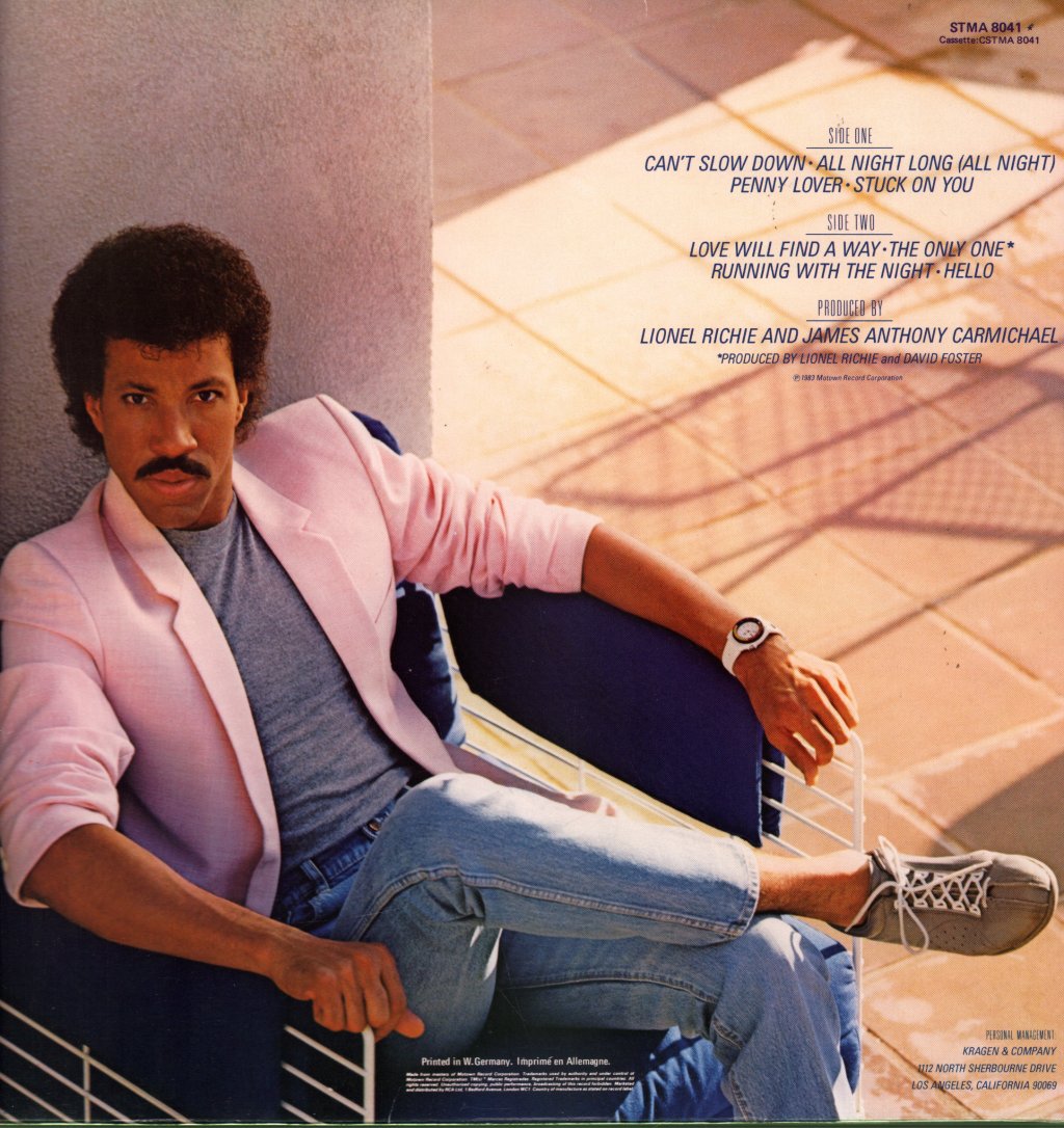 Lionel Richie - Can't Slow Down - Lp