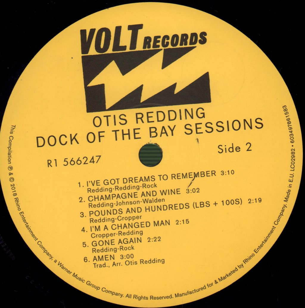 Otis Redding - Dock Of The Bay Sessions - Lp