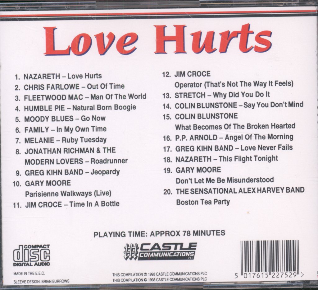 Various Artists - Love Hurts - Cd