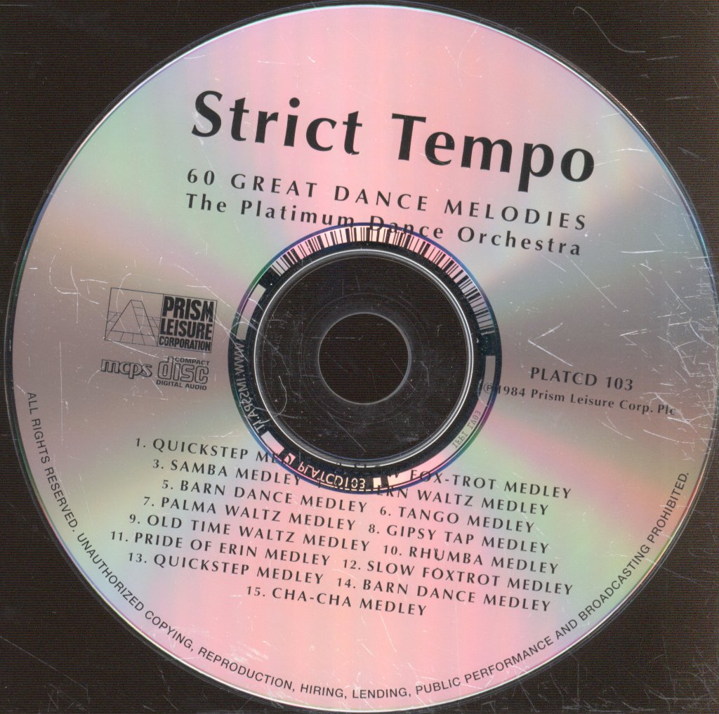 Platinum Dance Orchestra - Strict Tempo - Cd