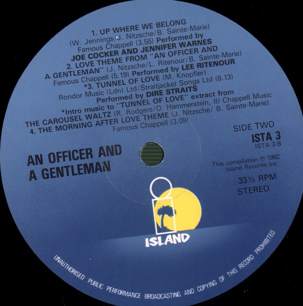 Various Artists - An Officer And A Gentleman (Original Soundtrack) - Lp