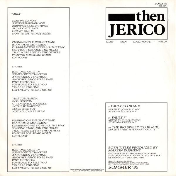 Then Jerico - Fault - 12 Inch