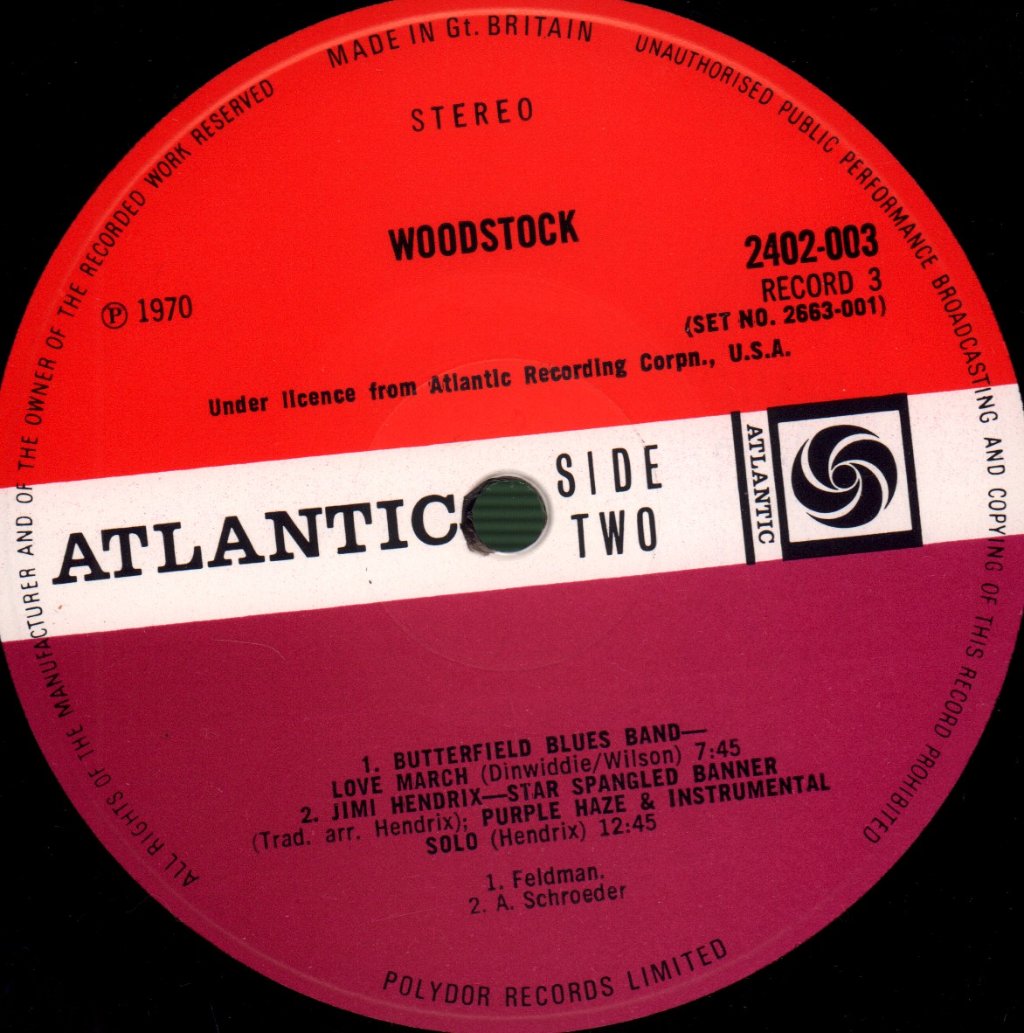 Various Artists - Woodstock - Music From The Original Soundtrack And More - Triple Lp