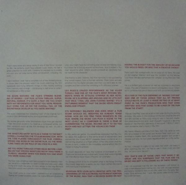 Jay Chattaway - Maniac Cop 2 Original Motion Picture Soundtrack - Lp