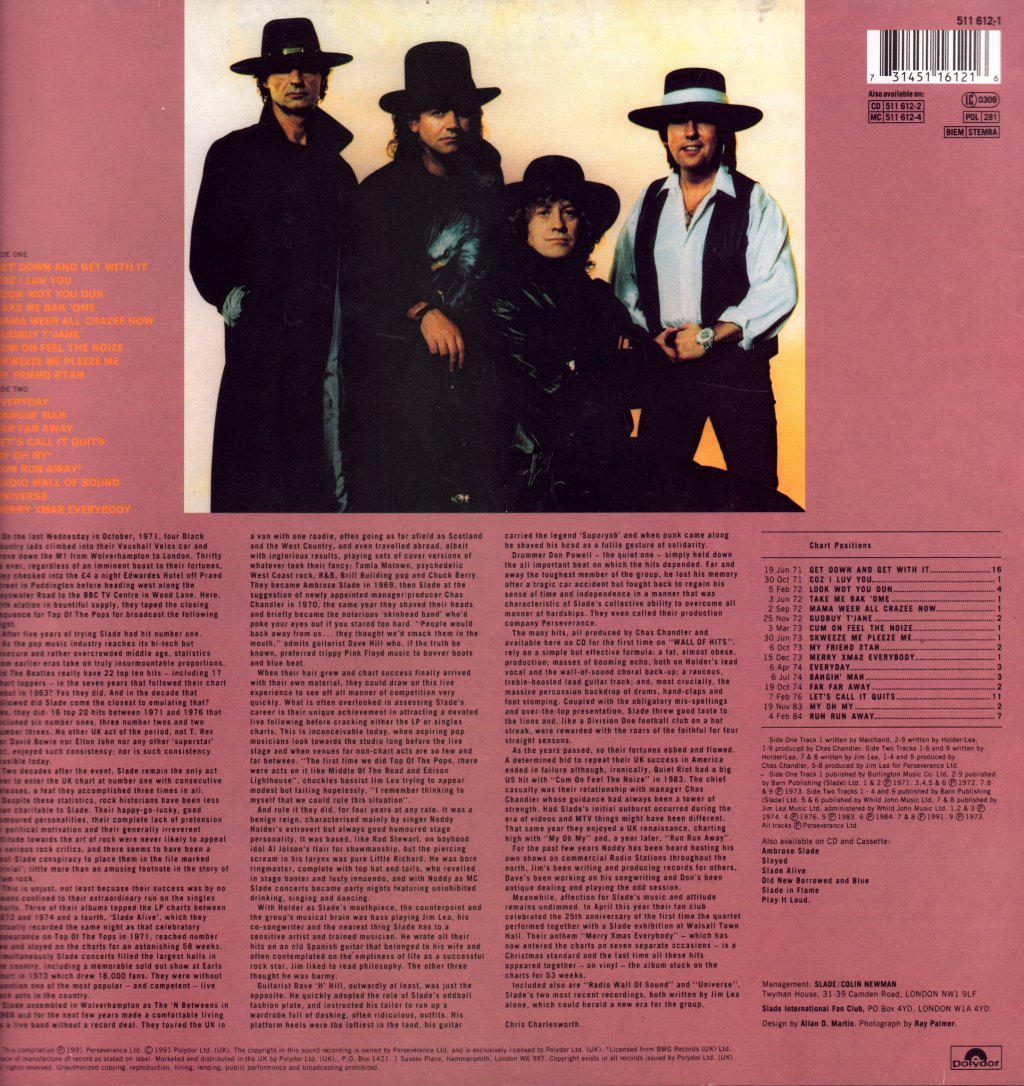 Slade - Wall Of Hits - Lp