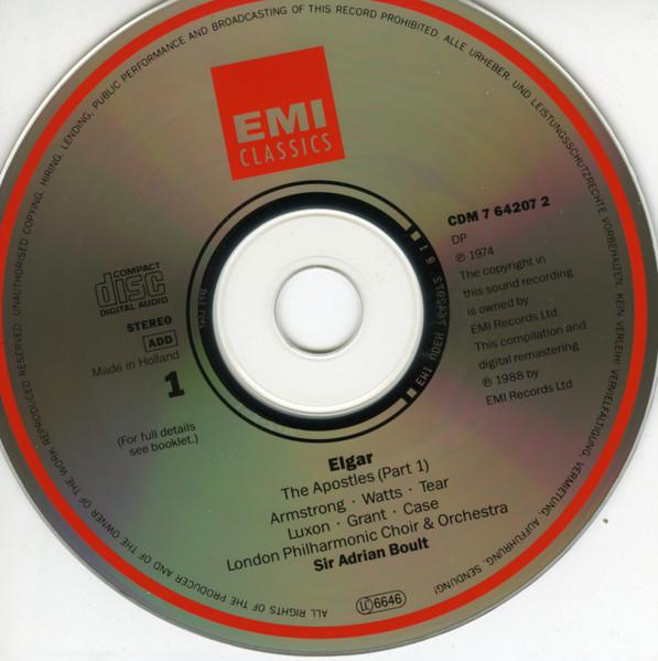 Sir Edward Elgar - Apostles / Meditation From "The Light Of Life" - Cd Set