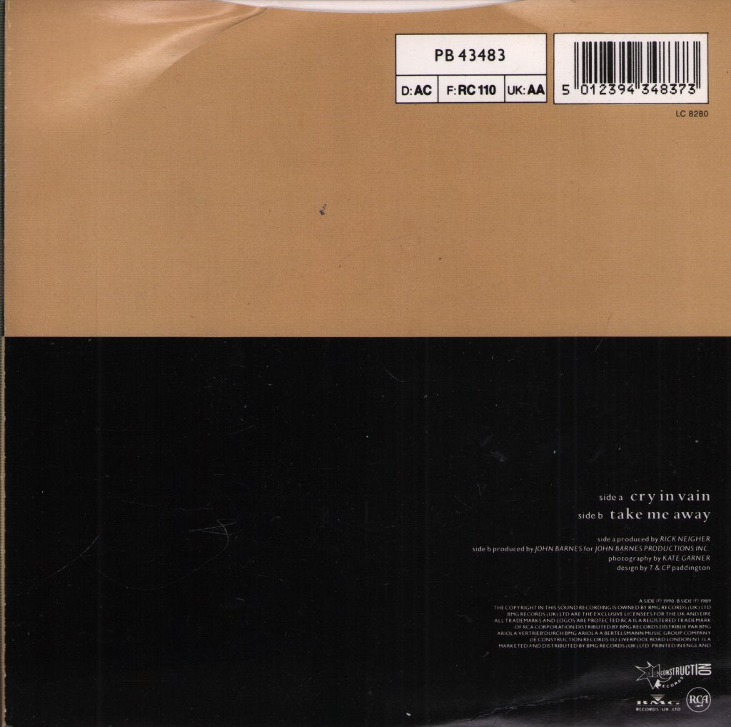 Gina Foster - Cry In Vain - 7 Inch