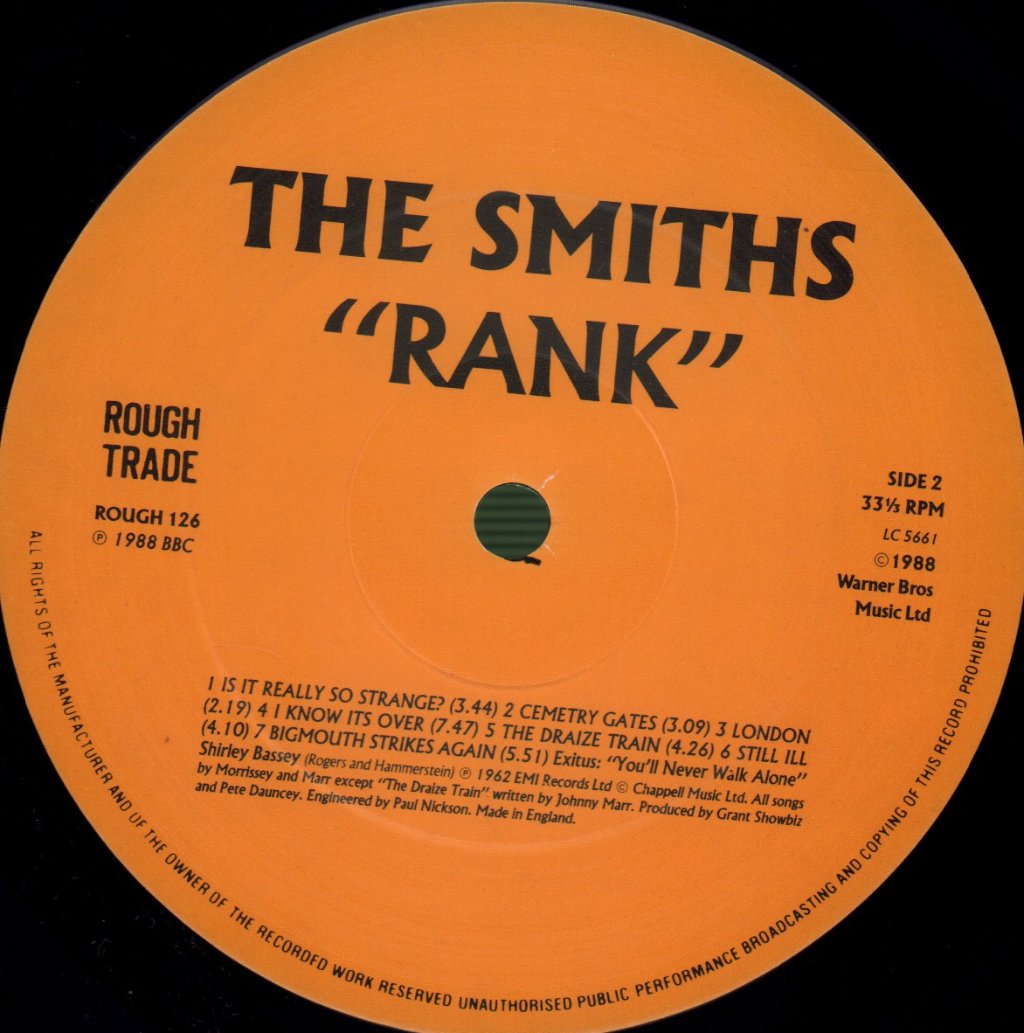 Smiths - Rank - Lp