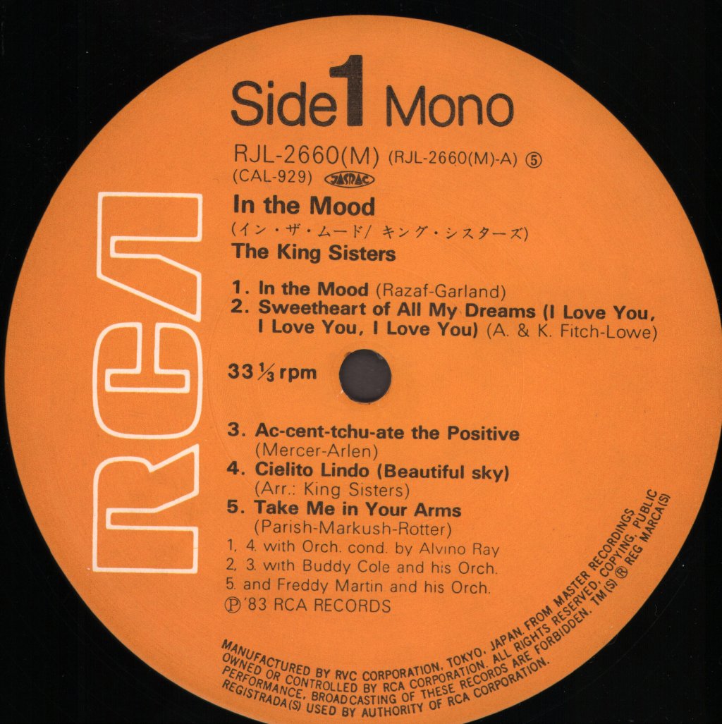 King Sisters - In The Mood - Lp
