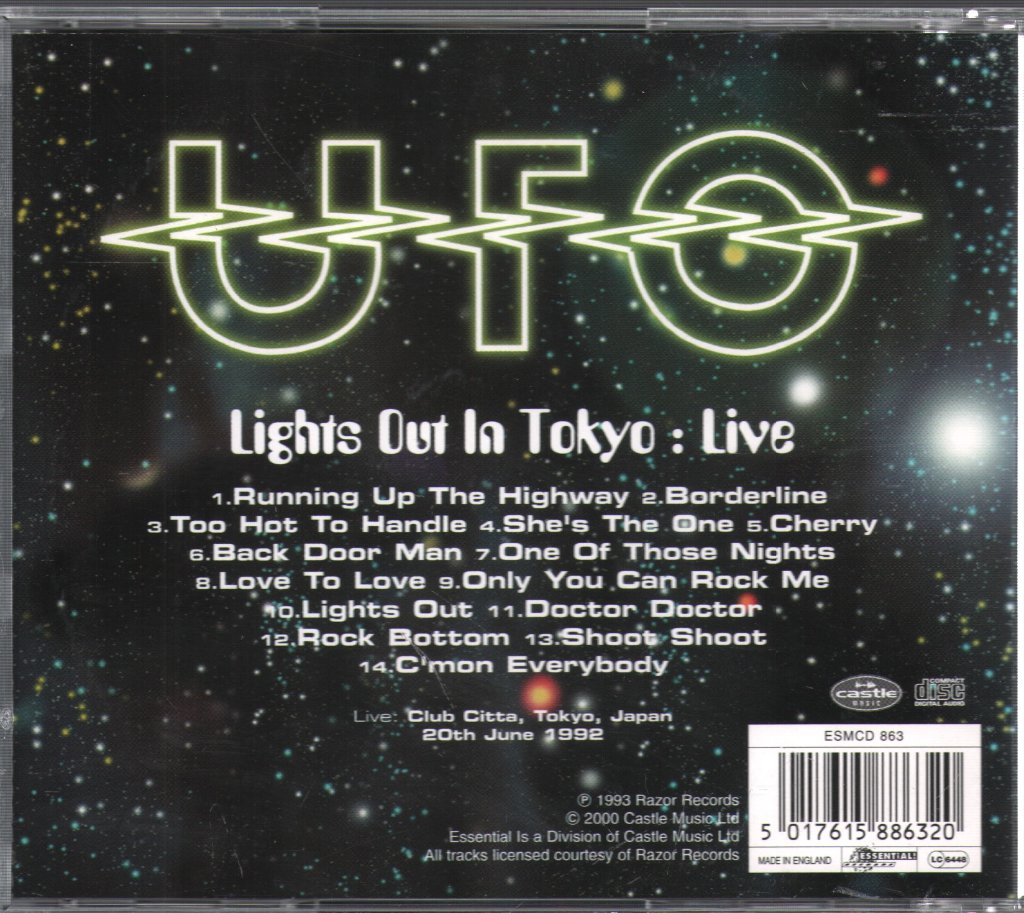 UFO - Lights Out In Tokyo - Live - Cd