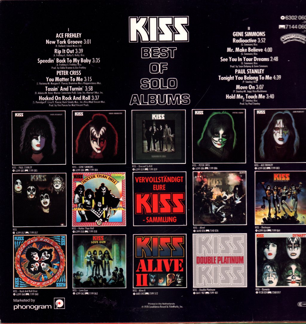 Kiss - Best Of Solo Albums - Lp