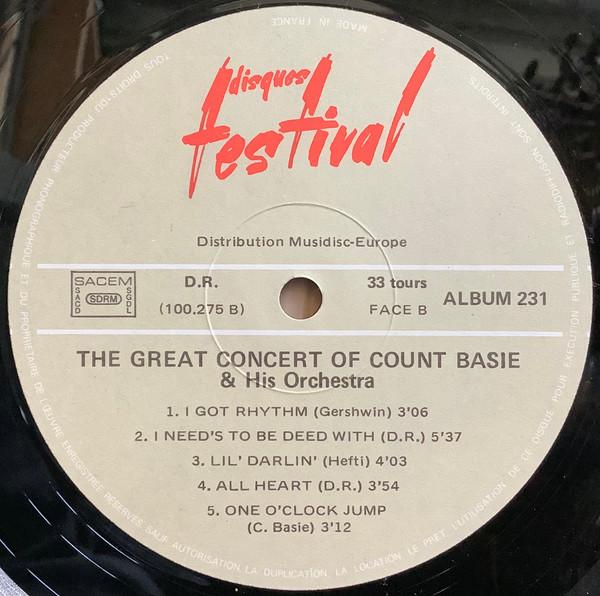 Count Basie Orchestra - Great Concert Of Count Basie And His Orchestra - Double Lp